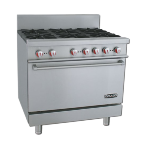 Estufa de 6 quemadores y horno DRAGO CG-61