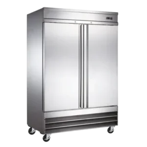 Congelador Comercial 2 Puertas Sólidas ICEHAUS CV-2PS-SS-01 47 Pies Acero Inoxidable