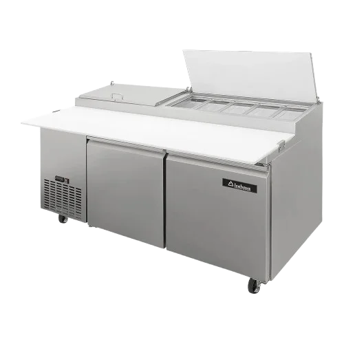 Mesa Refrigerada Comercial para Pizza 2 Puertas ICEHAUS MP-2P-SS-02 17 Pies Acero Inoxidable Mesa Refrigerada Comercial para Pizza 2 Puertas ICEHAUS MP-2P-SS-02 17 Pies Acero Inoxidable