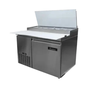 Mesa Refrigerada Comercial para Preparación de Pizza 1 Puerta ICEHAUS MP-1P-SS-02 14 Pies Acero Inoxidable