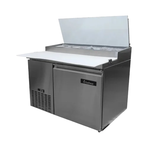Mesa Refrigerada Comercial para Preparación de Pizza 1 Puerta ICEHAUS MP-1P-SS-02 14 Pies Acero Inoxidable Mesa Refrigerada Comercial para Preparación de Pizza 1 Puerta ICEHAUS MP-1P-SS-02 14 Pies Acero Inoxidable