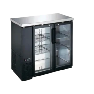 Refrigerador Contra Barra Comercial 2 Puertas ICEHAUS CBR-2PC-SS-02 11 Pies Acero Inoxidable
