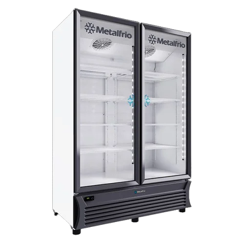 Refrigerador Vertical Comercial 2 Puertas de Cristal METALFRIO RB800 1196 Litros Refrigerador Vertical Comercial 2 Puertas de Cristal METALFRIO RB800 1196 Litros