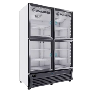 Refrigerador Vertical Comercial 2 Puertas de Cristal METALFRIO RB804 1196 Litros