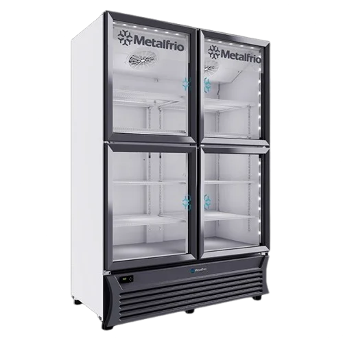 Refrigerador Vertical Comercial 2 Puertas de Cristal METALFRIO RB804 1196 Litros Refrigerador Vertical Comercial 2 Puertas de Cristal METALFRIO RB804 1196 Litros