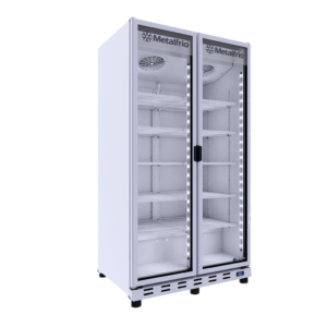 Refrigerador vertical 2 puertas de cristal METALFRIO RB680