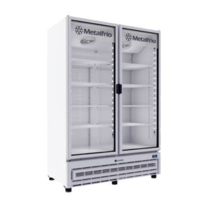 Refrigerador vertical 2 puertas de cristal METALFRIO RB800