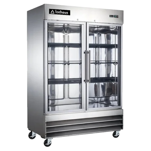 Congelador Comercial 2 Puertas de Cristal ICEHAUS CV-2PC-SS-01 49 Pies Acero Inoxidable Congelador Comercial 2 Puertas de Cristal ICEHAUS CV-2PC-SS-01 49 Pies Acero Inoxidable