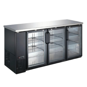 Refrigerador contra barra 3 puertas ICEHAUS CBR-3PC-SS-01