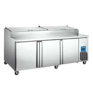Mesa Refrigerada Comercial para Pizza 3 Puertas MIGSA PICL3 770 Litros Acero Inoxidable