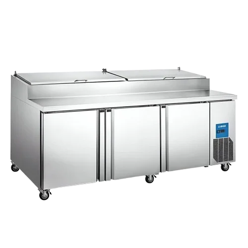 Mesa Refrigerada Comercial para Pizza 3 Puertas MIGSA PICL3 770 Litros Acero Inoxidable Mesa Refrigerada Comercial para Pizza 3 Puertas MIGSA PICL3 770 Litros Acero Inoxidable