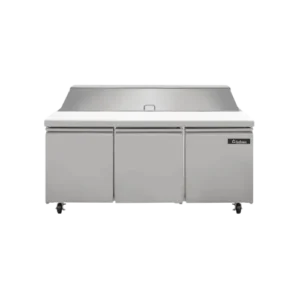 Mesa Refrigerada para Ensaladas Comercial 3 Puertas ICEHAUS ME-3P-SS-01 19 Pies Acero Inoxidable