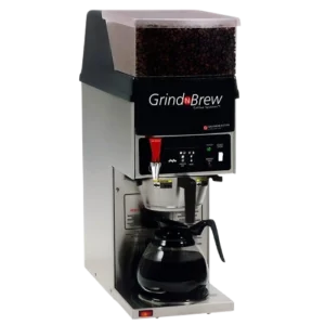 Cafetera percoladora para 1 jarra con molino integrado GRINDMASTER GNB-11H