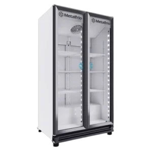 Refrigerador Vertical Comercial 2 Puertas Full Glass METALFRIO RB550 24 Pies